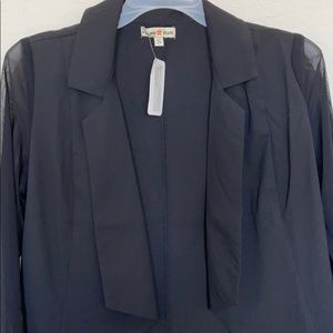 NWT Altar’d State Black Blazer w/ Sheer Sleeves